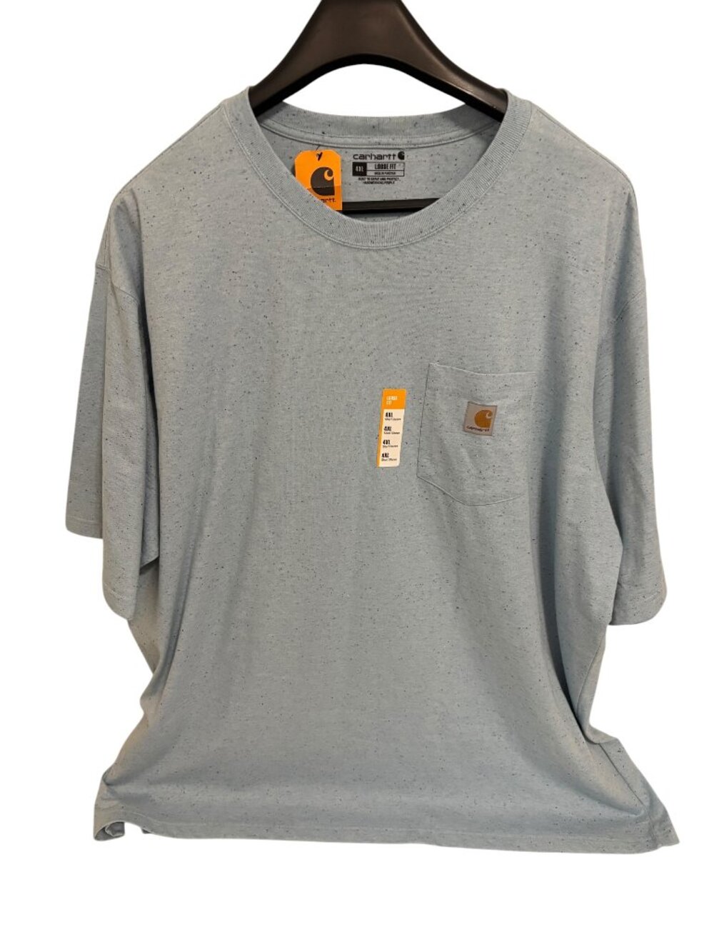Carhartt Loose Fit Heavyweight Pocket T- Shirt Speckled Taupe Size 4XL NWT